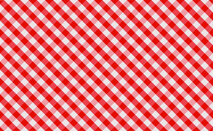 red and white gingham wallpaper, white, red, canvas, Wallpaper, cells, fabric, tablecloth, HD wallpaper