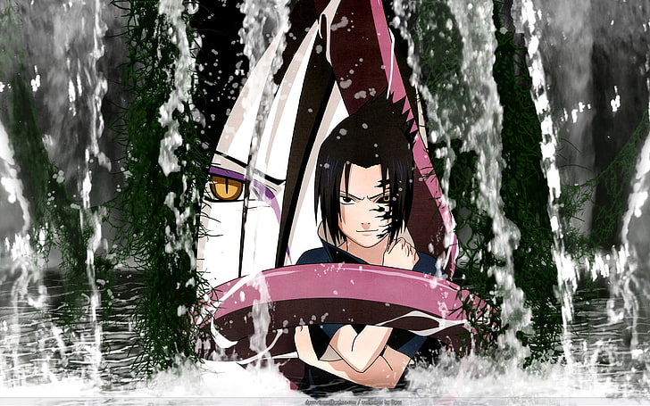 Anime, Naruto, Orochimaru (Naruto), Sasuke Uchiha, HD wallpaper