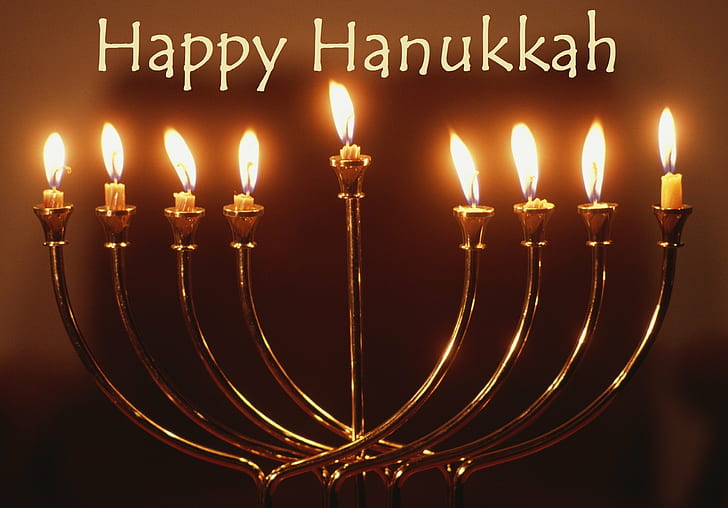 candelabro, vela, Janucá, festival, hanukiah, hanukkah, feriado, judío, menorá, Fondo de pantalla HD