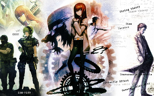 Steins; Gate, Makise Kurisu, аниме девушки, аниме, HD обои HD wallpaper