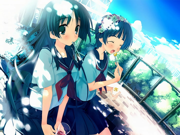 Anime, Aru Kagaku Keine Railgun, Kazari Uiharu, Ruiko Saten, HD-Hintergrundbild