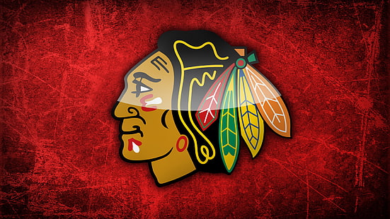 Logo di Chicago Blackhawks, Chicago, NHL, Blackhawks, Sfondo HD HD wallpaper