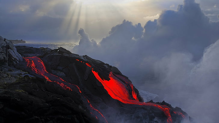 Volcanes, Volcán, Fondo de pantalla HD