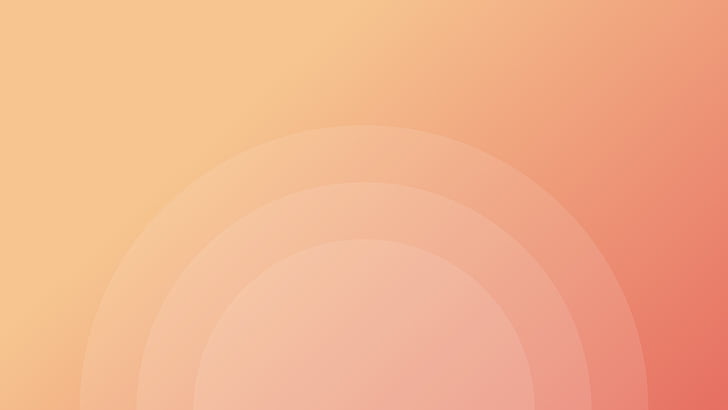 Circles, Orange, Gradient, HD, 4K, HD wallpaper