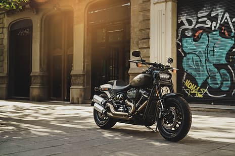  Motorcycle, Harley Davidson, FAT BOT, HD wallpaper HD wallpaper