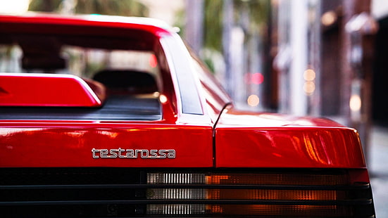 Ferrari, Ferrari Testarossa, Car, Red Car, Vehicle, HD wallpaper HD wallpaper