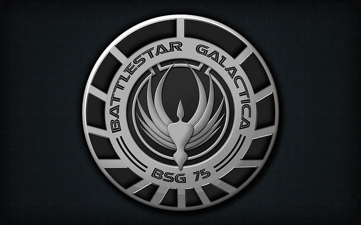 battlestar, galactica, logo, Tapety HD