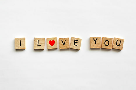 私はあなたを愛しています-フォント、私はあなたを愛していますスクラブルタイル、私はあなたを愛しています、 HDデスクトップの壁紙 HD wallpaper