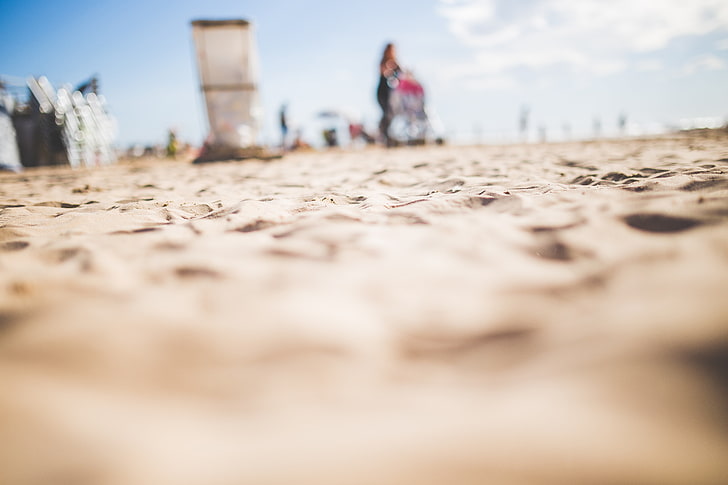 ดินสีน้ำตาลความลึกของสนามทรายชายหาด, วอลล์เปเปอร์ HD