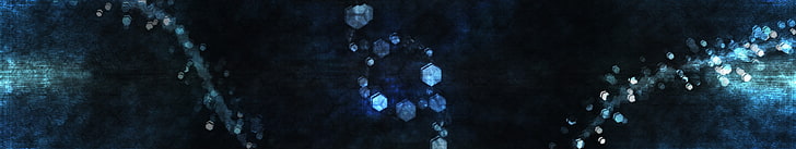 blaue und schwarze Tapete, Zusammenfassung, einfacher Hintergrund, einfacher, dreifacher Schirm, mehrfache Anzeige, digitale Kunst, Grafik, blau, HD-Hintergrundbild