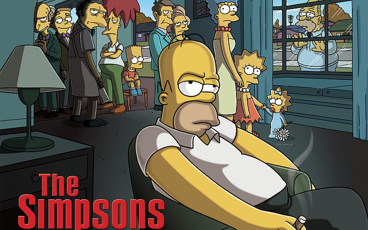 The Simpsons The Sopranos HD, kartun / komik, the, simpsons, sopranos, Wallpaper HD