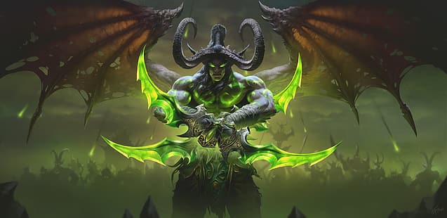 Illidan Stomrage (Warcraft), World of Warcraft: The Burning Crusade, HD papel de parede HD wallpaper