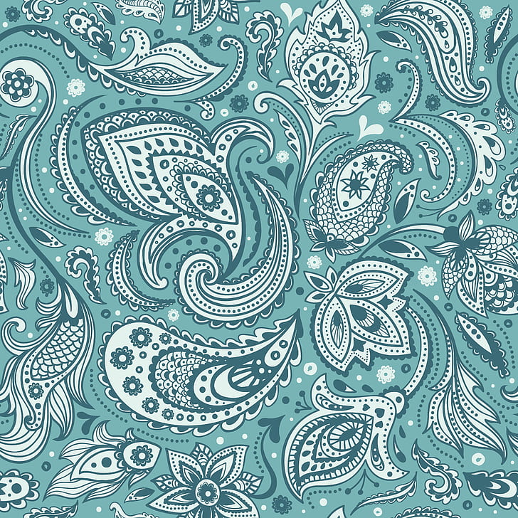 background, texture, ornament, pattern, Paisley, HD wallpaper