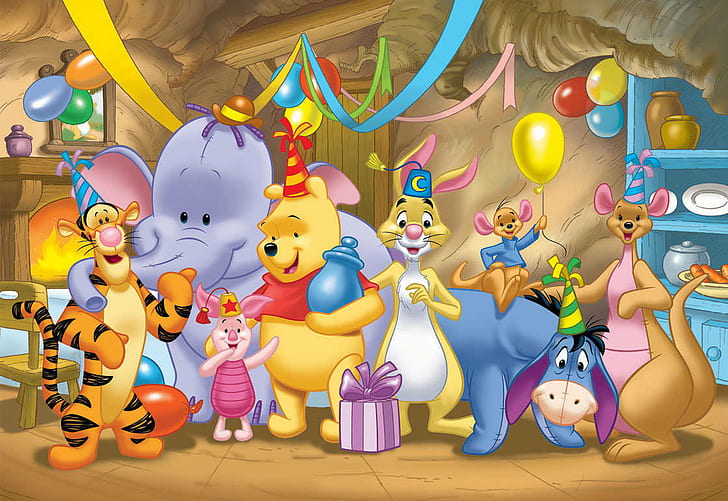 Winnie pooh, winnie pooh, dessin animé, Fond d'écran HD