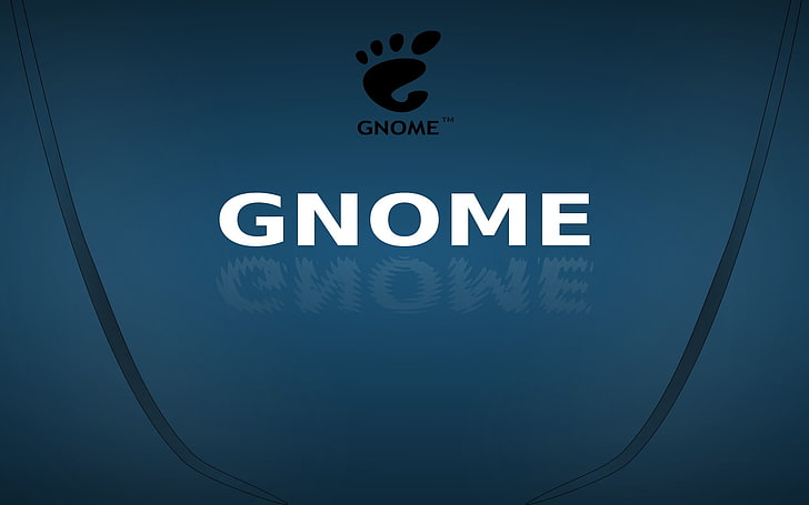 Gnome logo screenshot, Linux, GNU, GNOME, HD wallpaper