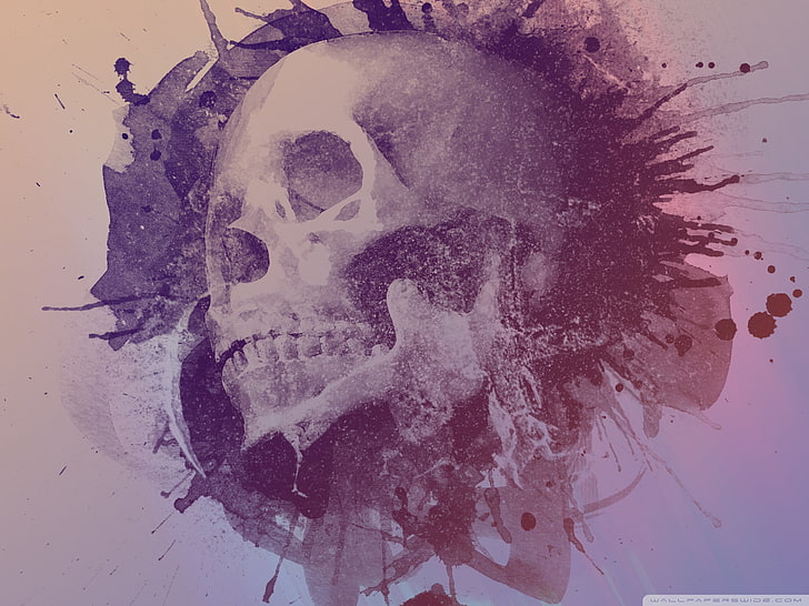 skull, fantasy art, artwork, HD wallpaper