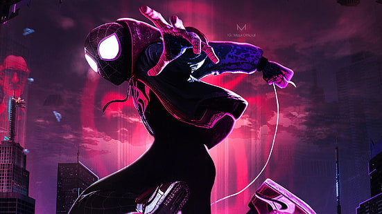 Spider-Man Into the Spider-Verse Artwork, into, Artwork, spider-man, The, Spider-Verse, HD tapet HD wallpaper