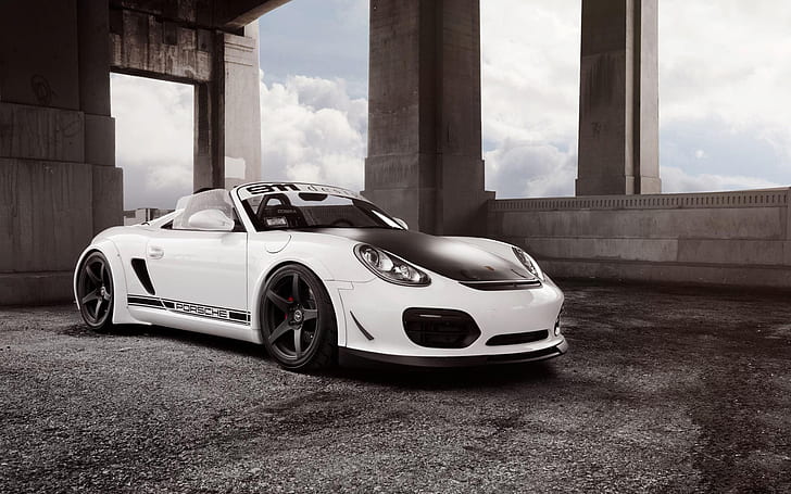 Porsche 911 Spyder supercar, 포르쉐, 슈퍼카, HD 배경 화면