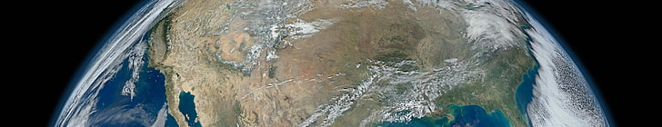 Erde digitale Tapete, Orbitalansicht, Erde, HD-Hintergrundbild
