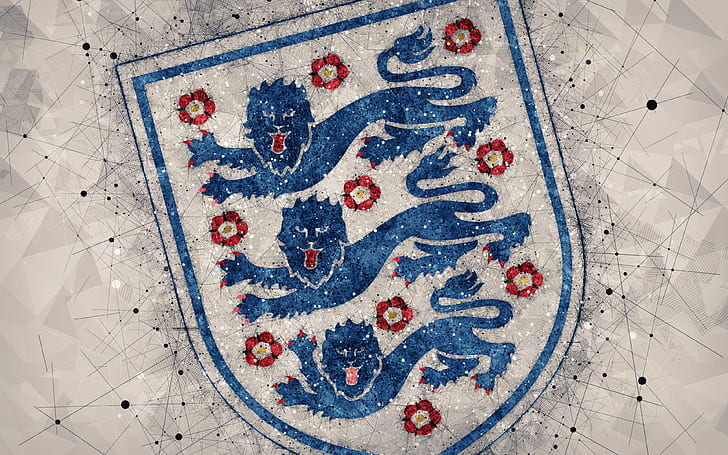 Футбол, Англия Национален отбор по футбол, емблема, Англия, лого, HD тапет