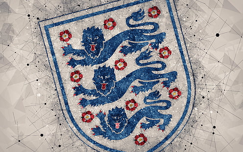 Fotboll, Englands fotbollslandslag, Emblem, England, logotyp, HD tapet HD wallpaper