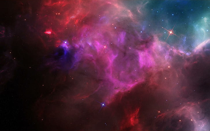 Spazio esterno stelle galassie nebulose Download gratuito, illustrazione di cosmo, spazio, download, galassie, nebulose, esterno, stelle, Sfondo HD