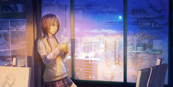 Anime, ruhig, Anime Mädchen, HD-Hintergrundbild