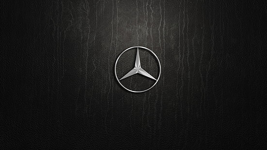 Mercedes Benz, пилон, логотип.Серебряный, HD обои HD wallpaper