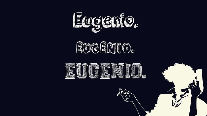 Eugenio 인쇄 텍스트, 카우보이 비밥, HD 배경 화면