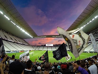 Arena Corinthians, estádio, Corinthians, futebol, HD papel de parede HD wallpaper