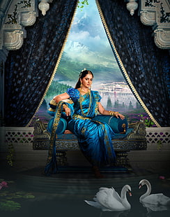 Devasena, Baahubali 2: La conclusion, Anushka Shetty, Fond d'écran HD HD wallpaper