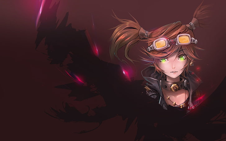 woman with brown hair anime character 3D wallpaper, Gaige, Borderlands 2, video games, HD wallpaper