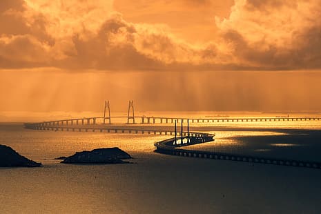 Brücke, Hongkong, Macau, Royhoo, HD-Hintergrundbild HD wallpaper