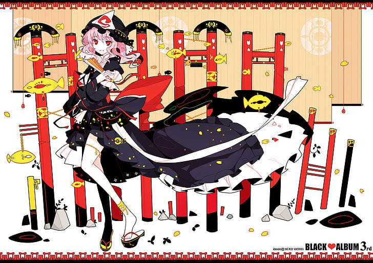 Anime, Touhou, Yuyuko Saigyouji, HD wallpaper