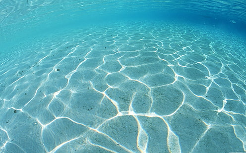 body of water, sea, bottom, blue, HD wallpaper HD wallpaper