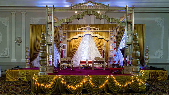 อินเดีย, งานแต่งงานของอินเดีย, เวทีงานแต่งงานของอินเดีย, วอลล์เปเปอร์ HD HD wallpaper