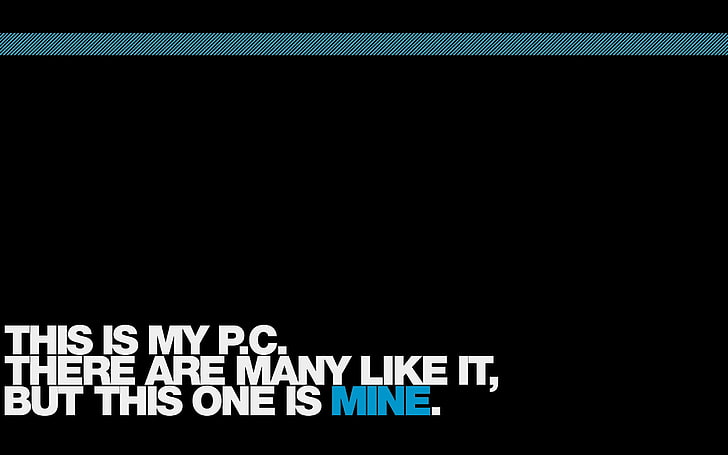this is my P.C. sign, simple background, quote, Full Metal Jacket, humor, HD wallpaper