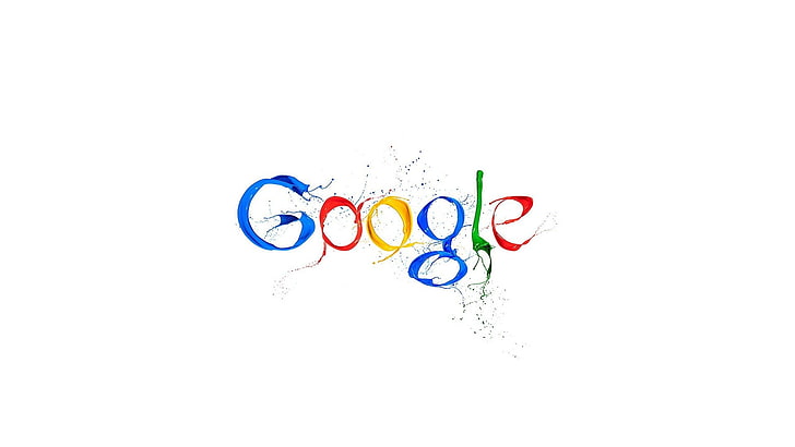 логотип Google, Google, простой фон, HD обои
