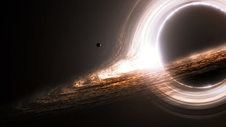 utrymme, svart hål, interstellar, planet, HD tapet
