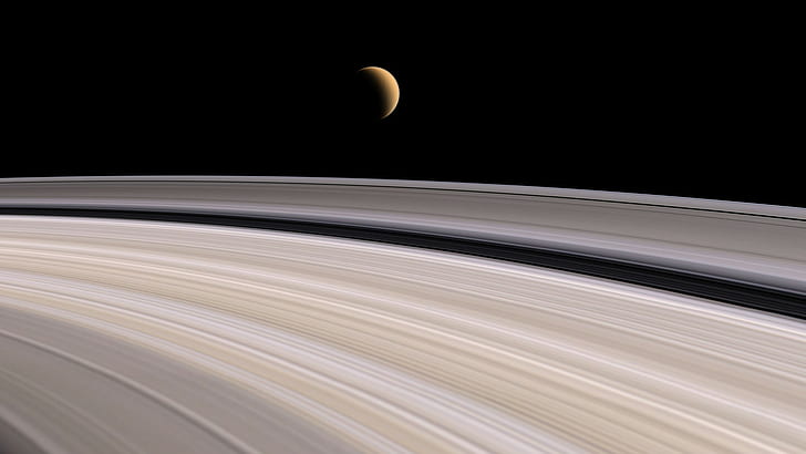 rymden, Saturnus, planeten, HD tapet