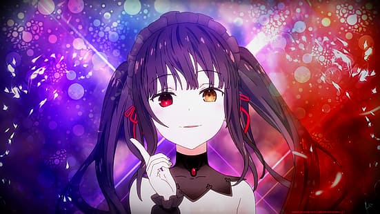 Tokisaki Kurumi, Date A Live, Anime Girls, Heterochromie, HD-Hintergrundbild HD wallpaper