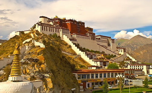Istana, Istana Potala, Cina, Tibet, Wallpaper HD HD wallpaper