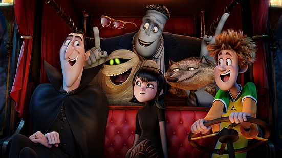Hotel Transylvania 2, film, personnages, sourire, Hotel Transylvania 2, film, personnages, sourire, Fond d'écran HD HD wallpaper