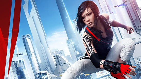 Cyfrowe tapety Mirrors Edge, gry wideo, Mirror's Edge, Mirror's Edge Catalyst, Faith Connors, Tapety HD HD wallpaper