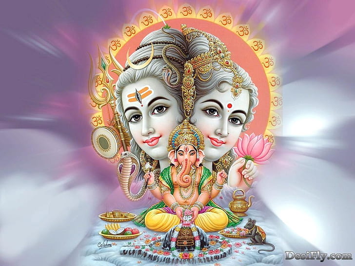 힌두교 신 Ganesh HINDU GOD HD, 주 코끼리 사진, 추상, Ganesh, 힌두교 신, HD 배경 화면