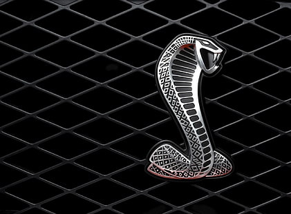 2007 Ford Shelby GT500 Logo, graue Cobra Tapete, Autos, Ford, 2007 Logo, Shelby, GT500, HD-Hintergrundbild HD wallpaper