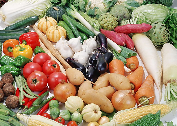 assorted vegetables, vegetables, salad, a variety of, HD wallpaper