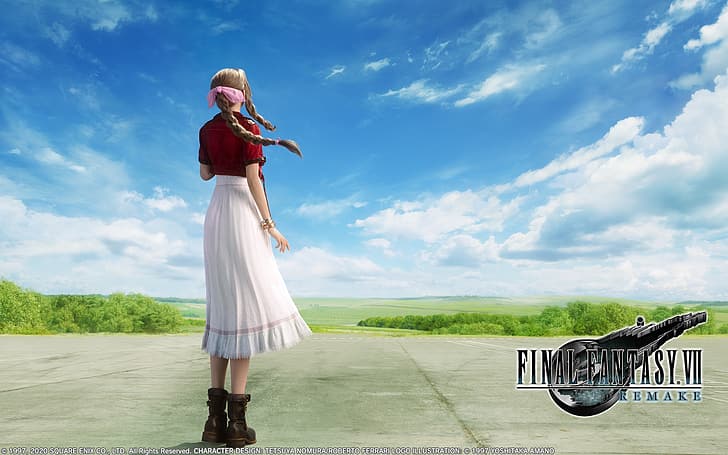 Final Fantasy VII: Римейк, Final Fantasy VII, Аэрит Гейнсборо, HD обои