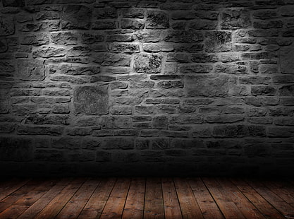 Wand der Felsen, graue Backsteinmauer, künstlerisch, städtisch, Wand, Felsen, HD-Hintergrundbild HD wallpaper