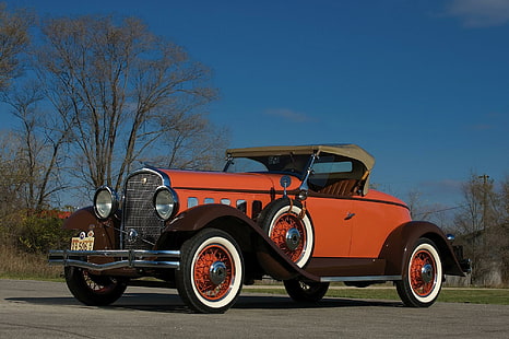 1931 Hudson Series T, vintage, 1931, élégant, huit, hudson, classique, à queue, roadster, bateau, antique, sport, Fond d'écran HD HD wallpaper